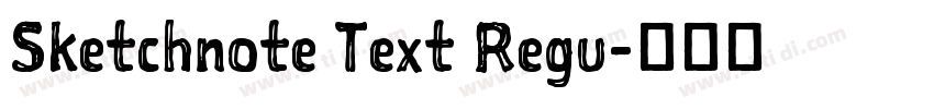 Sketchnote Text Regu字体转换